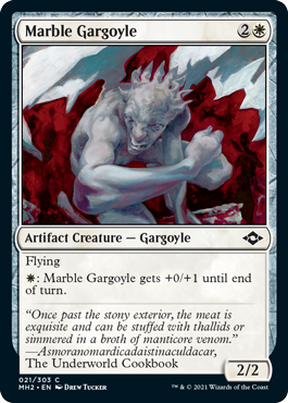 【ENG】【Foil】《大理石のガーゴイル/Marble Gargoyle》[MH2]