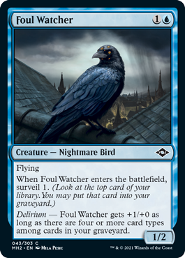 【ENG】【Foil】《邪悪な見張り/Foul Watcher》[MH2]