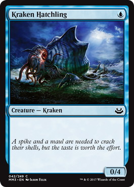【ENG】【Foil】《クラーケンの幼子/Kraken Hatchling》[MM3]