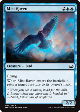 【ENG】【Foil】《霧鴉/Mist Raven》[MM3]