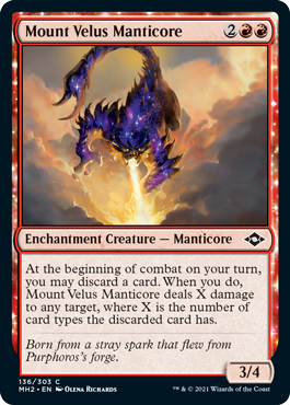 【ENG】【Foil】《ヴェリュス山のマンティコア/Mount Velus Manticore》[MH2]