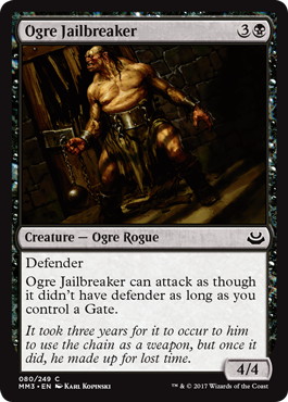 【ENG】【Foil】《オーガの脱獄者/Ogre Jailbreaker》[MM3]