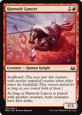 【ENG】【Foil】《ハンウィアーの槍兵/Hanweir Lancer》[MM3]