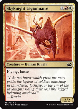 【ENG】【Foil】《空騎士の軍団兵/Skyknight Legionnaire》[MM3]