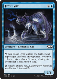 【ENG】【Foil】《霜のオオヤマネコ/Frost Lynx》[M15]