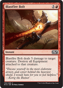 【ENG】【Foil】《爆炎の稲妻/Blastfire Bolt》[M15]
