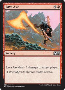 【ENG】【Foil】《溶岩の斧/Lava Axe》[M15]