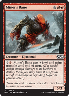 【ENG】【Foil】《鉱夫の破滅/Miner's Bane》[M15]