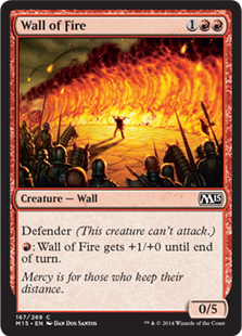 【ENG】【Foil】《炎の壁/Wall of Fire》[M15]