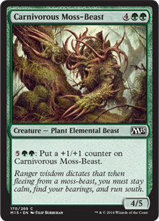 【ENG】【Foil】《人喰い苔野獣/Carnivorous Moss-Beast》[M15]
