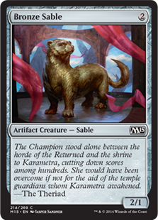 【ENG】【Foil】《青銅の黒貂/Bronze Sable》[M15]
