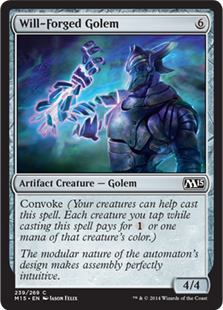 【ENG】【Foil】《心鍛のゴーレム/Will-Forged Golem》[M15]