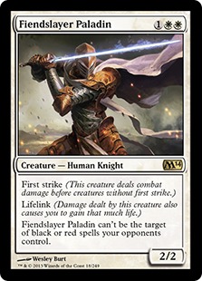 【ENG】《鬼斬の聖騎士/Fiendslayer Paladin》[M14]