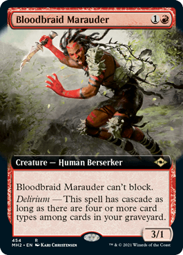 【ENG】■拡張アート■《血編み髪の匪賊/Bloodbraid Marauder》[MH2]