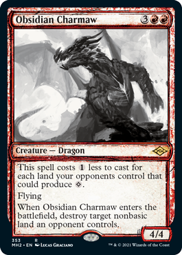 【ENG】■スケッチ■《黒曜石の焦がし口/Obsidian Charmaw》[MH2]