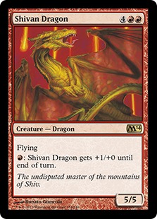 【ENG】《シヴ山のドラゴン/Shivan Dragon》[M14]