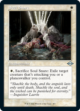 【ENG】【Foil】■旧枠■《魂の捕獲/Soul Snare》[MH2]