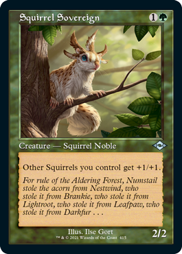 【ENG】【Foil】■旧枠■《リスの君主/Squirrel Sovereign》[MH2]