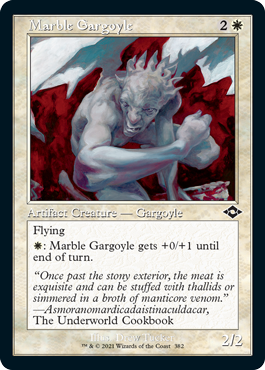 【ENG】【Foil】■旧枠■《大理石のガーゴイル/Marble Gargoyle》[MH2]