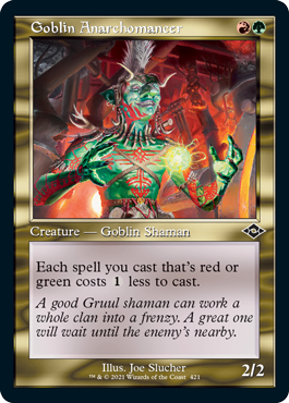 【ENG】【Foil】■旧枠■《ゴブリンの壊乱術士/Goblin Anarchomancer》[MH2]
