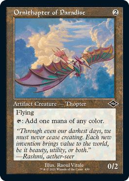 【ENG】【Foil】■旧枠■《極楽の羽ばたき飛行機械/Ornithopter of Paradise》[MH2]