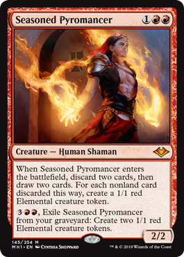 【ENG】【Foil】《歴戦の紅蓮術士/Seasoned Pyromancer》[MH1]