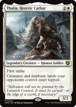 【ENG】【Foil】《異端聖戦士、サリア/Thalia, Heretic Cathar》[INR]
