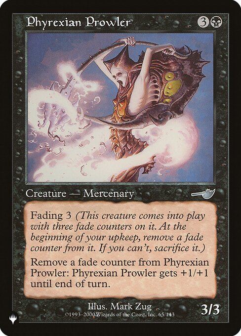 【ENG】《ファイレクシアのうろつくもの/Phyrexian Prowler》[PWシンボル付き再版]