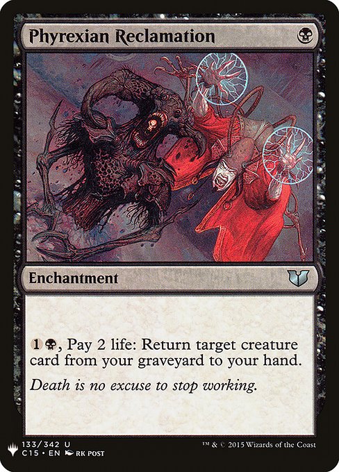 【ENG】《ファイレクシア流再利用/Phyrexian Reclamation》[PWシンボル付き再版]