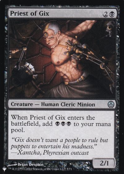 【ENG】《ギックスの僧侶/Priest of Gix》[PWシンボル付き再版]