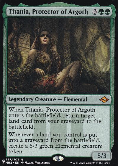 【ENG】《アルゴスの庇護者、ティタニア/Titania, Protector of Argoth》[PWシンボル付き再版]
