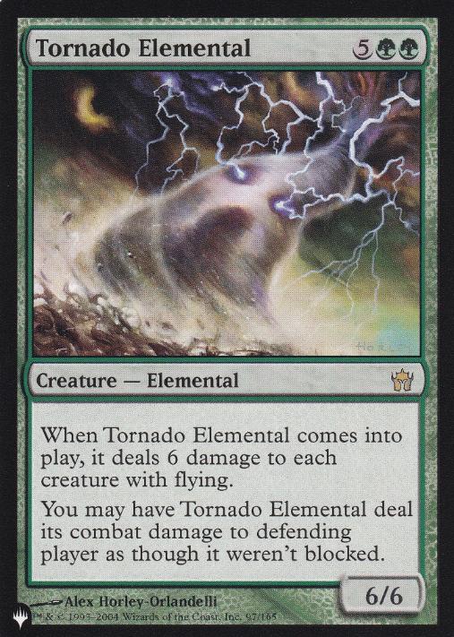 【ENG】《大竜巻の精霊/Tornado Elemental》[PWシンボル付き再版]