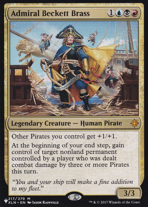 【ENG】《鉄面提督ベケット/Admiral Beckett Brass》[PWシンボル付き再版]