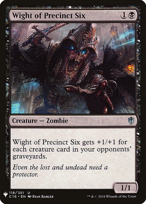 【ENG】《第６管区のワイト/Wight of Precinct Six》[PWシンボル付き再版]