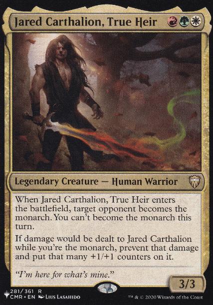 【ENG】《真の後継者、ジャレッド・カルサリオン/Jared Carthalion, True Heir》[PWシンボル付き再版]