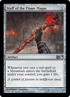 【ENG】【Foil】《炎の大魔術師の杖/Staff of the Flame Magus》[M14]