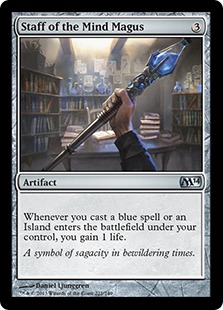 【ENG】【Foil】《精神の大魔術師の杖/Staff of the Mind Magus》[M14]
