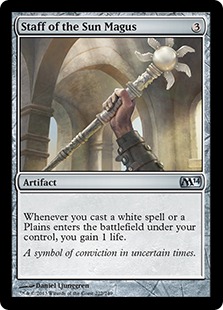【ENG】【Foil】《太陽の大魔術師の杖/Staff of the Sun Magus》[M14]
