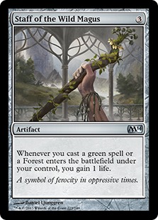 【ENG】【Foil】《野生の大魔術師の杖/Staff of the Wild Magus》[M14]