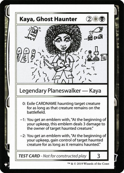 【ENG】《Kaya, Ghost HaunterPlay Test Card》[Mystery Booster Playtest Cards]