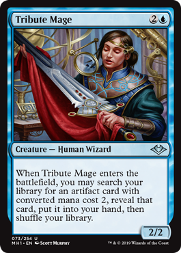 【ENG】《捧げ物の魔道士/Tribute Mage》[MH1]