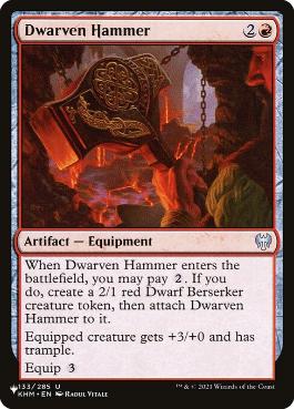 【ENG】《ドワーフの鎚/Dwarven Hammer》[PWシンボル付き再版]
