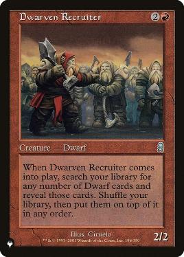 【ENG】《ドワーフ徴募兵/Dwarven Recruiter》[PWシンボル付き再版]
