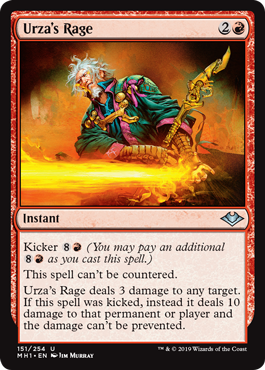 【ENG】【Foil】《ウルザの激怒/Urza's Rage》[MH1]