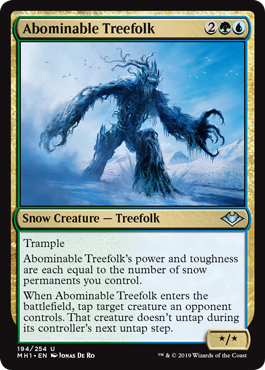 【ENG】【Foil】《忌まわしきツリーフォーク/Abominable Treefolk》[MH1]