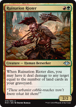 【ENG】【Foil】《破滅の暴徒/Ruination Rioter》[MH1]