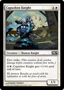 【ENG】【Foil】《キャパシェンの騎士/Capashen Knight》[M14]