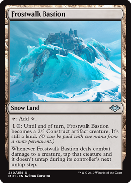 【ENG】【Foil】《霜歩き砦/Frostwalk Bastion》[MH1]