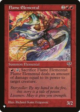 【ENG】《猛火の精霊/Flame Elemental》[PWシンボル付き再版]