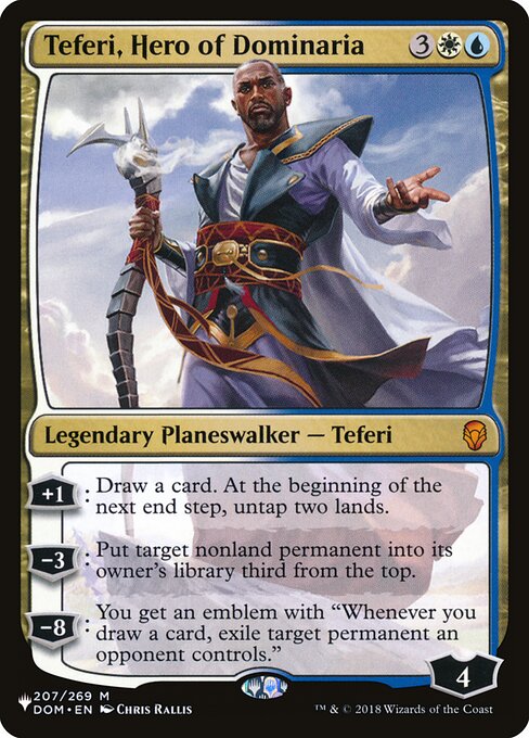 【ENG】《ドミナリアの英雄、テフェリー/Teferi, Hero of Dominaria》[PWシンボル付き再版]